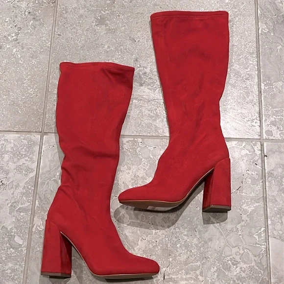 Jessica Simpson Benni Boots in Red Size 6.5 New in Box - Picture 2 of 8